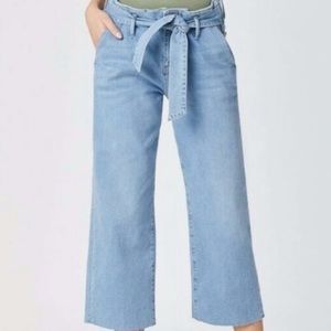 🏷️ Mavi Jeans Stretch Cristin High-Rise Wide Leg Crop Raw Hem 26